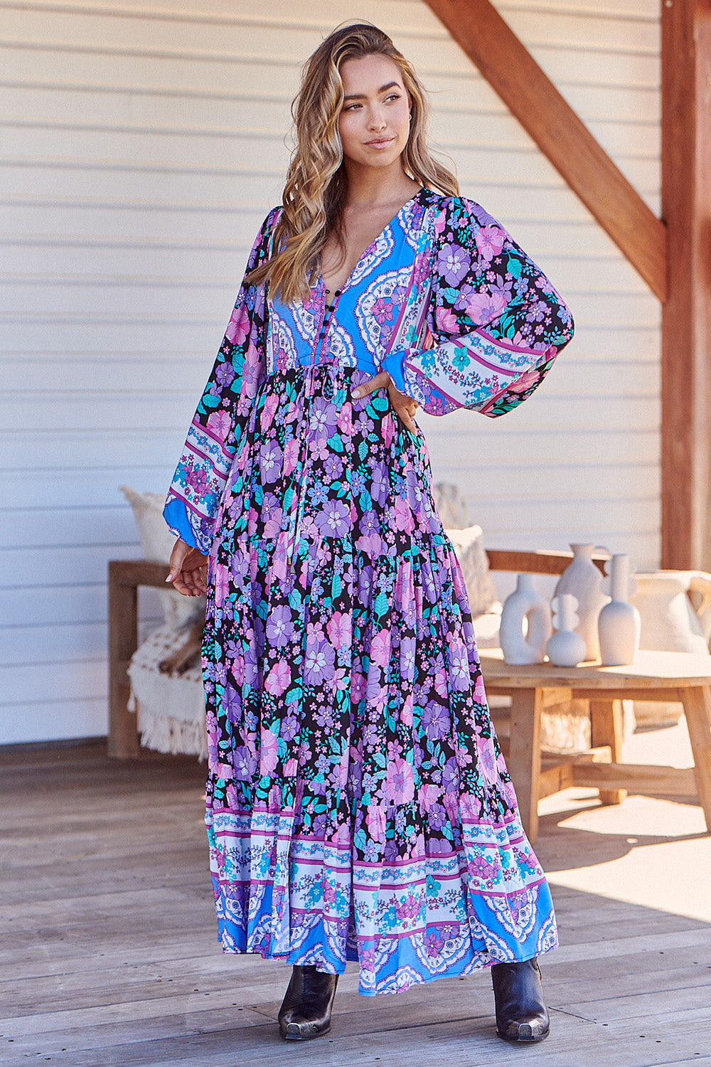 Jaase Women's Maxi Dresses Black Women's Fashion – birdsnest
