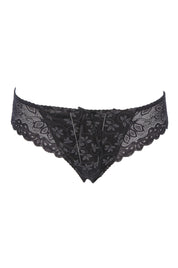 Product shot of the Yvette Brief in colour Black (Black), from the front