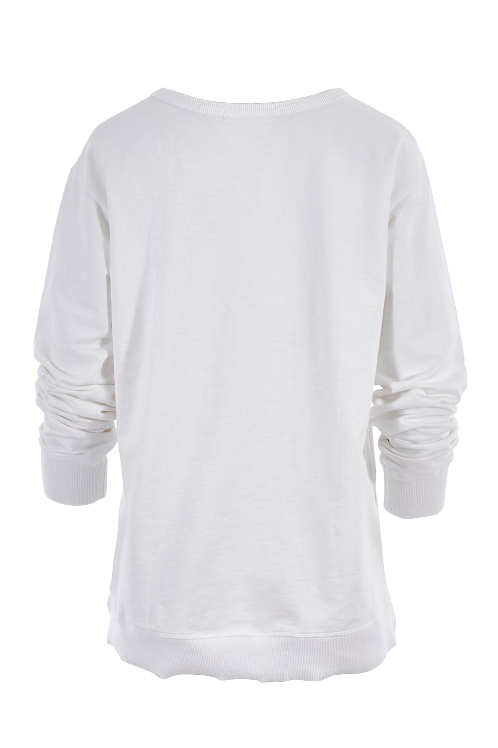 Product shot of the Ulverstone Sweater in colour White (White), from the back