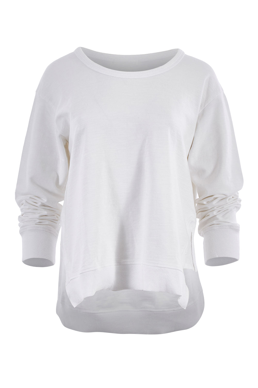 Product shot of the Ulverstone Sweater in colour White (White), from the front