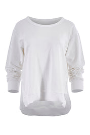 Product shot of the Ulverstone Sweater in colour White (White), from the front