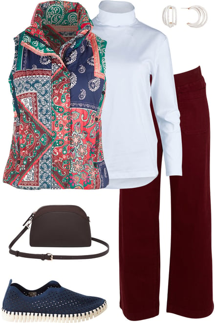 Paisley Puffer With Shiraz Jeans