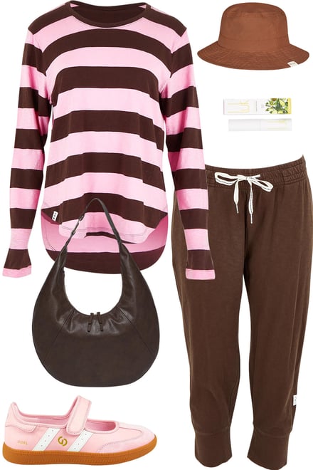 Elm Coffee & Pink Outfit