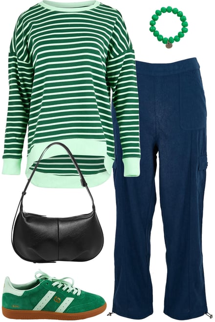Tide Sweater & Cord Cargos
