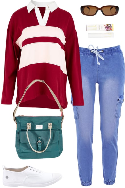 Maroon Rugby Top & Joggers