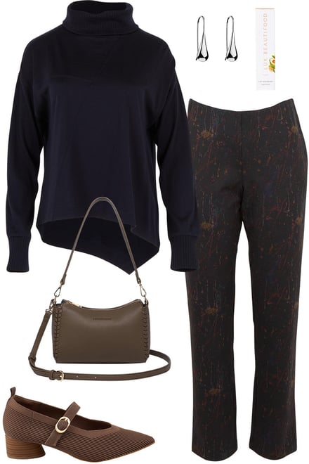 Foil Night Sky Top & Artful Pants