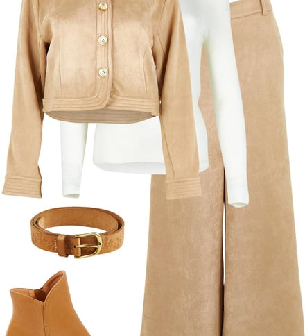 Need You In My Life Faux Suede Sand Set