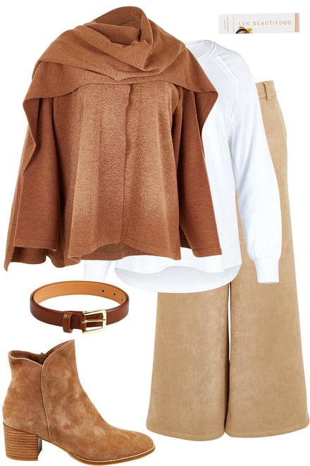 Braving The Cold Jacket With Faux Suede Pants