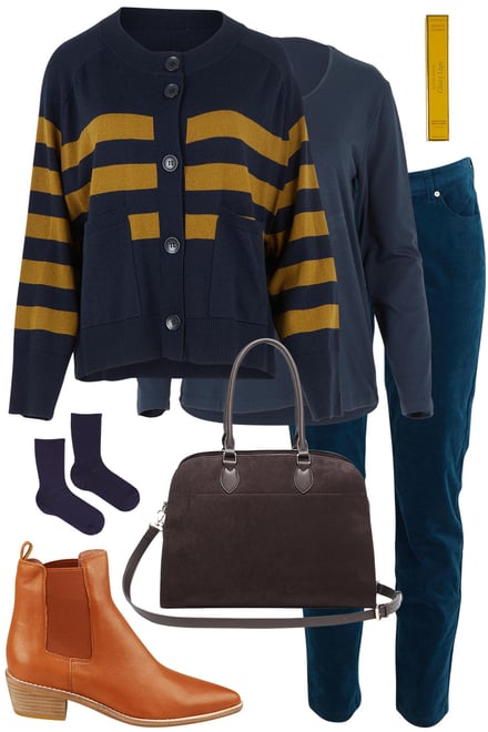 Hold The Line Cardi With Mallard Jeans