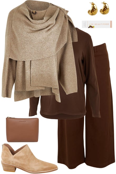 Coatigan With Chocolate Tones