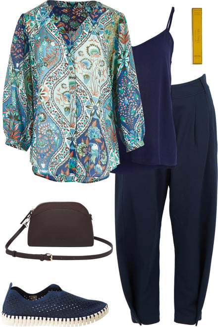 Bluefolk Blouse With Button Me Up Pants