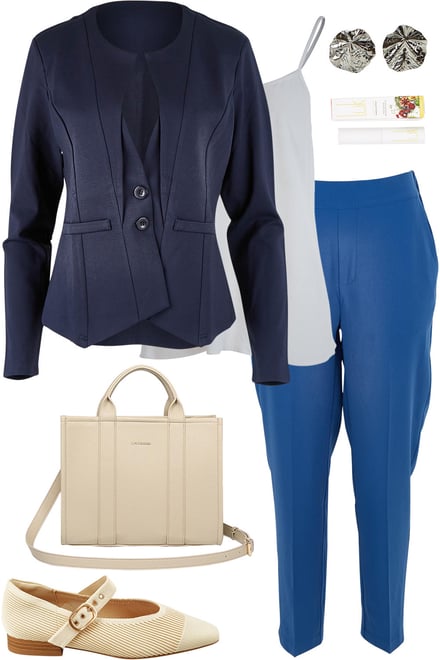 Dark Navy Blazer With Ink Pants