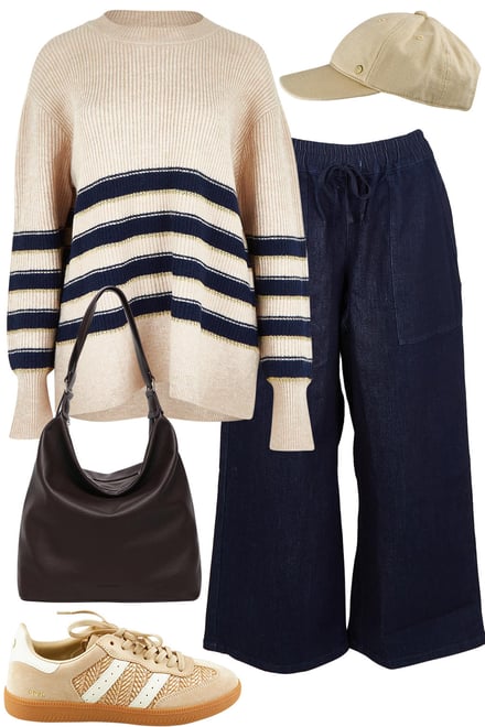 Navy Cream Jumper With Quinn Joggers
