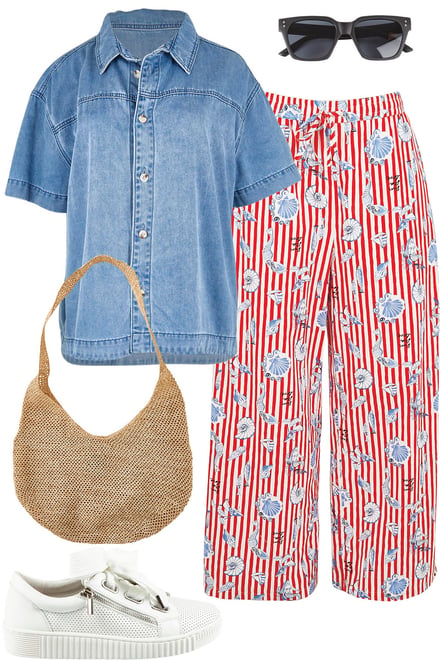 Quinn Denim Shirt & Amalfi Pants