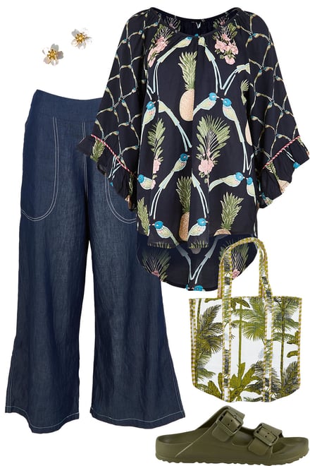 Beaumont Top With Denim Pants