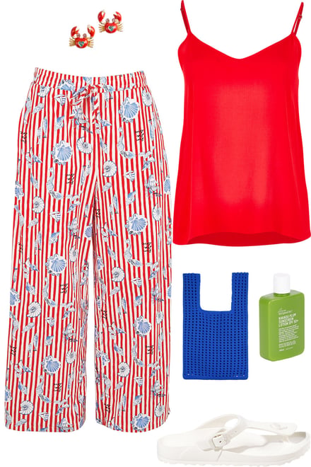 Scarlet Runaway With Amalfi Pants