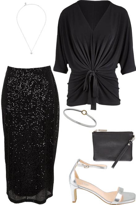 Niamh Top With Reegan Sequin Skirt