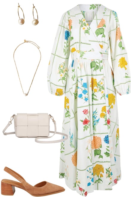 Walking On Sunshine Maxi With Pearls