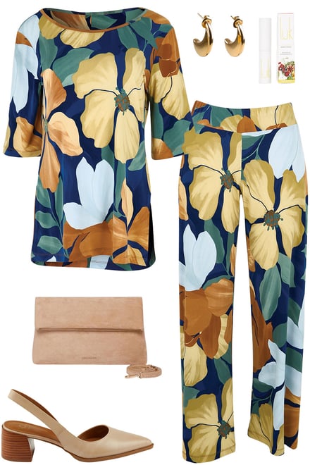 Amberflora Tunic And Pants Set