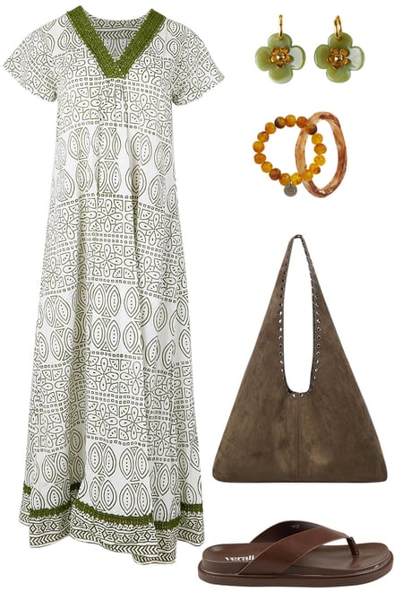 Cocora Valley Long Dress & Dark Neutrals