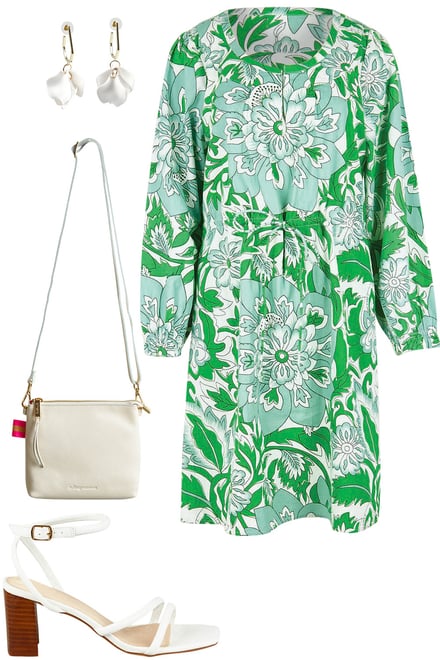 Marietta Dress With All White