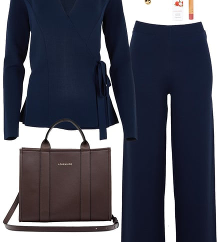 The Milano Knit Navy Set