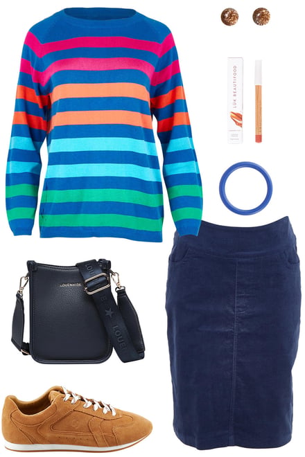 Vermont Jumper With Cord Skirt