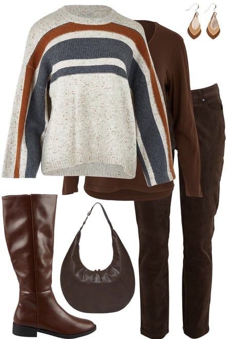 Crew Knit With Chocolate