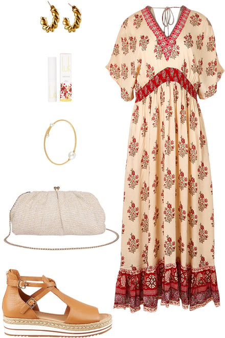 Pacific Beach Long Dress & Neutrals