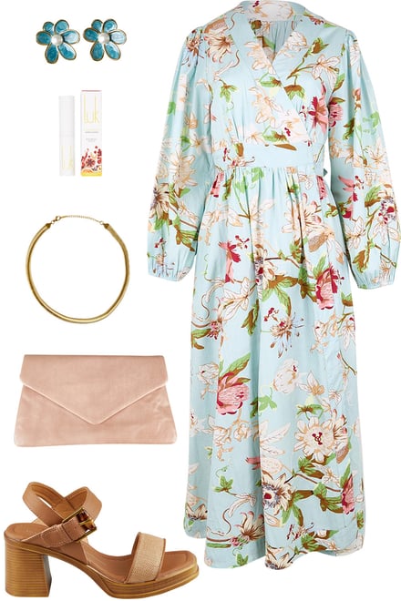 Sky Bloom Maxi Styled For Day Party