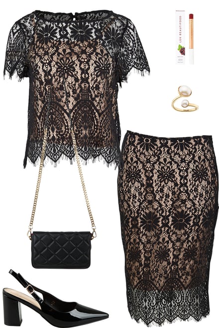 Kiki Lace Top & Skirt Set