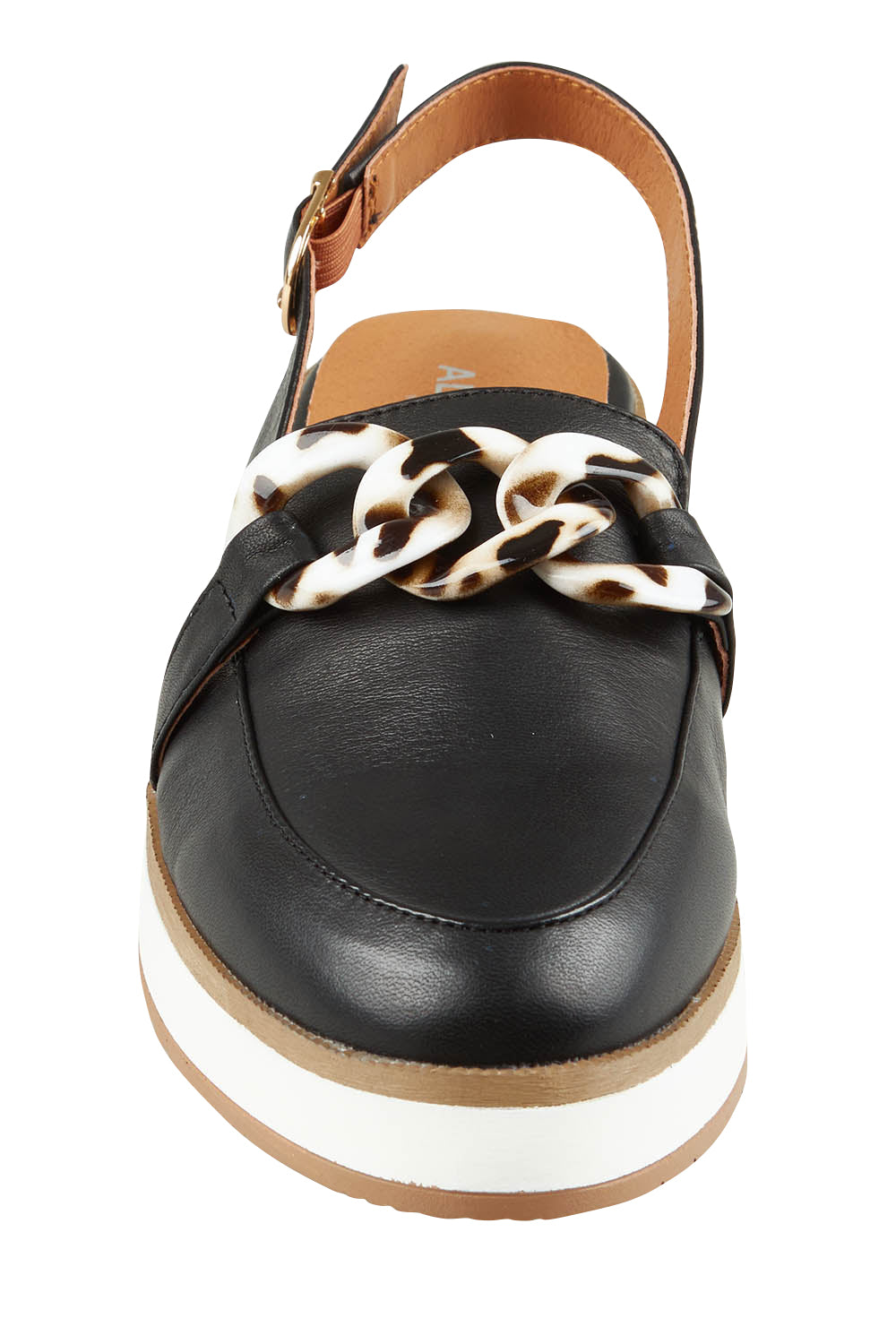Product shot of the Quivers Sandal in colour Black (Black), detail