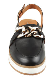 Product shot of the Quivers Sandal in colour Black (Black), detail