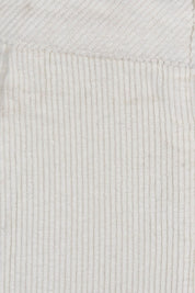 Product shot of the Emma Cord Skirt in colour Vwhite (White), detail