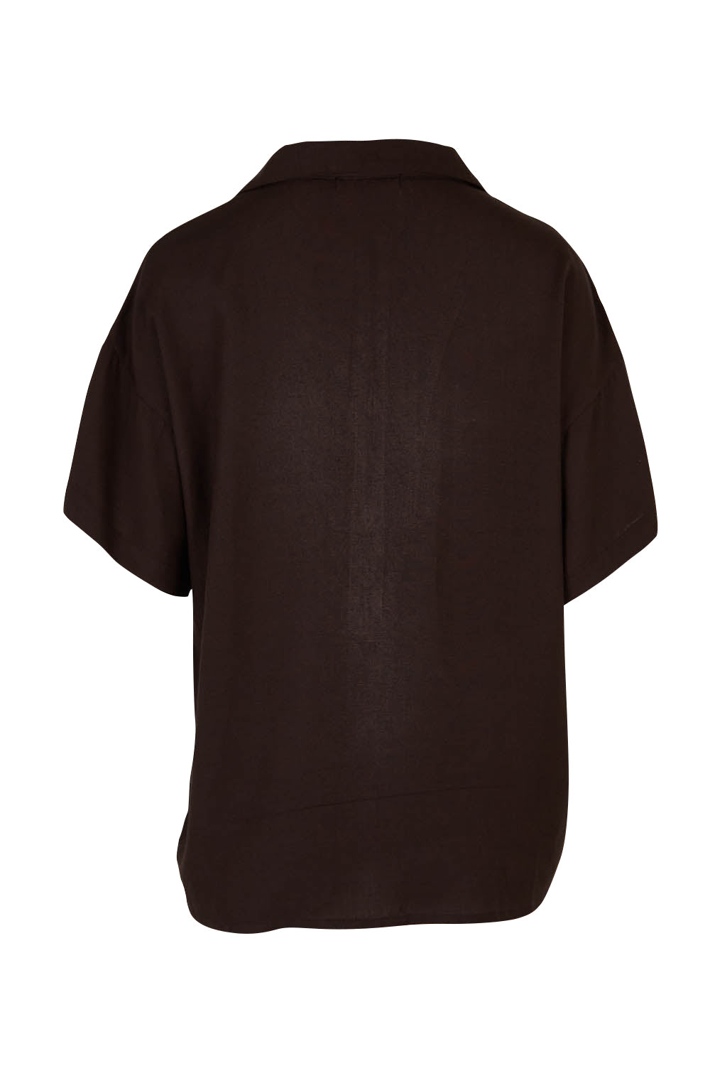 Product shot of the Gracie Shirt in colour Back (Black), from the back