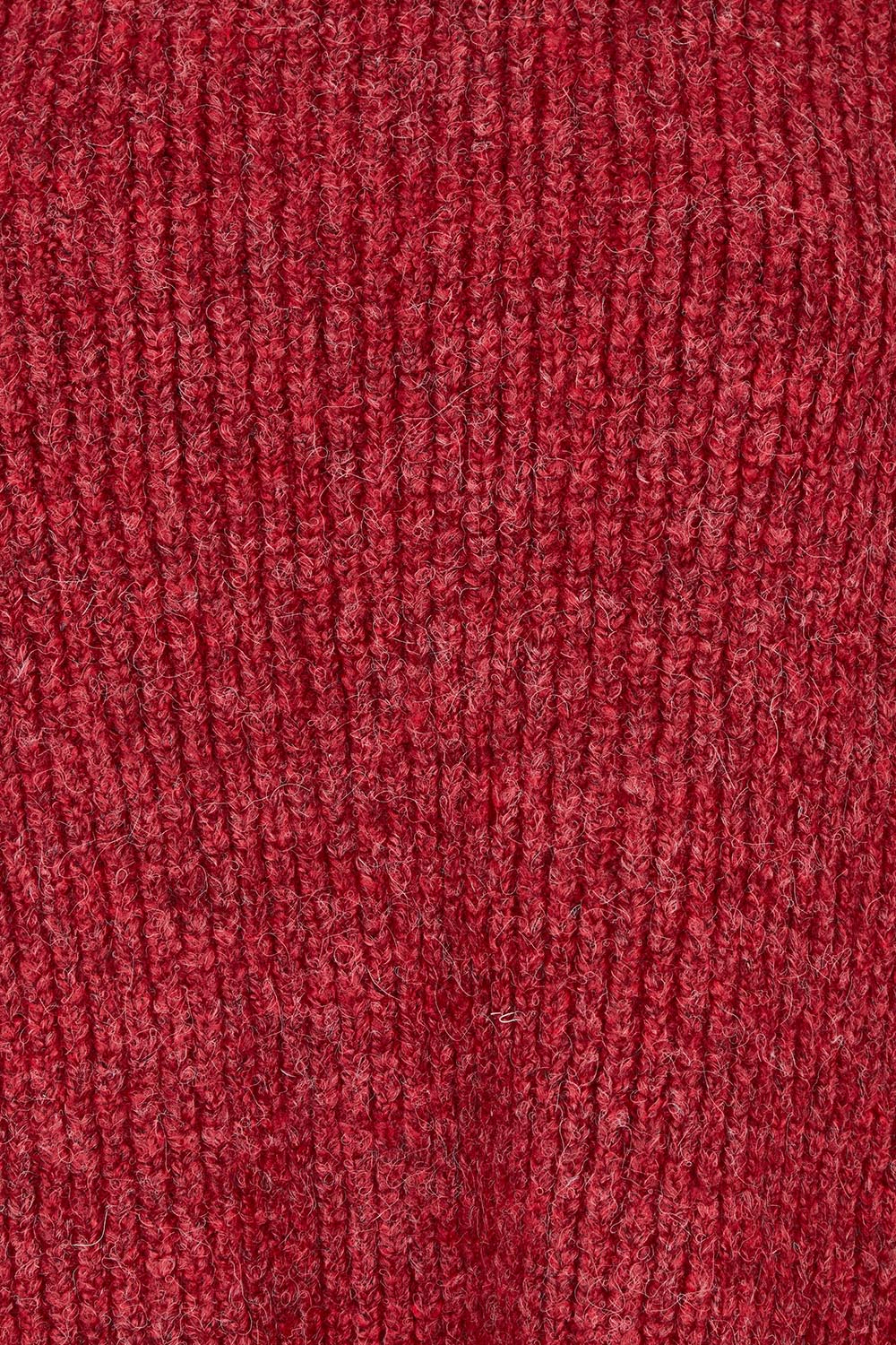 Product shot of the Jordana Knit in colour Scarlet (Red), detail