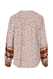 Product shot of the Honey Floral Shirt in colour Print, from the back
