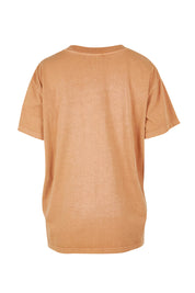 Product shot of the Baja Cotton Standard Tee in colour Tan, from the back