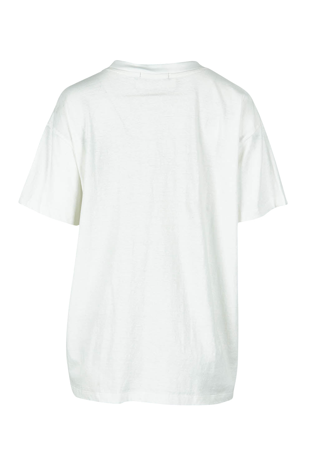 Product shot of the Solar Oversized Tee in colour Vivwhite (White), from the back