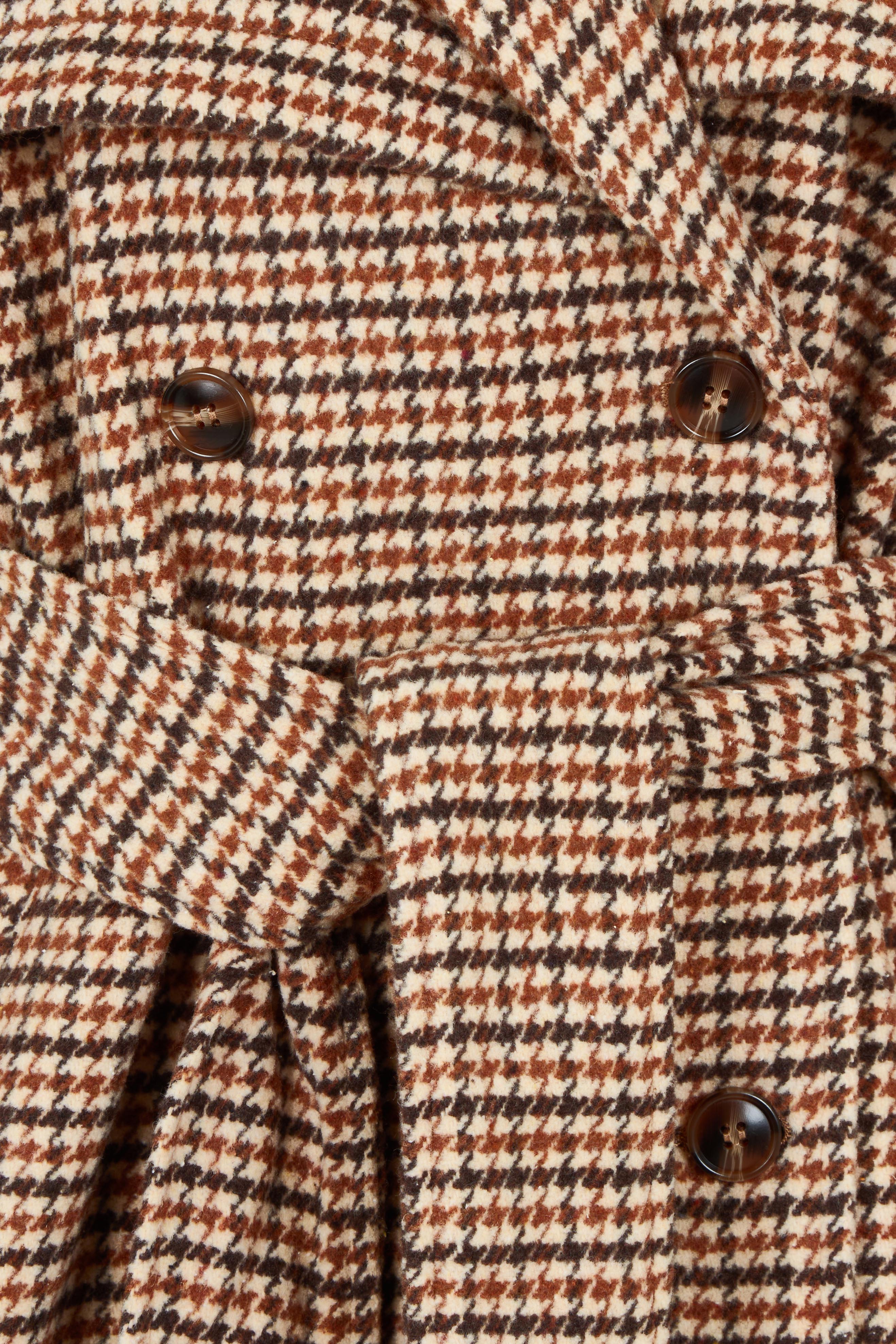 Product shot of the Charlotte Trench in colour Multi, detail