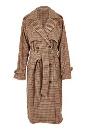 Product shot of the Charlotte Trench in colour Multi, from the front