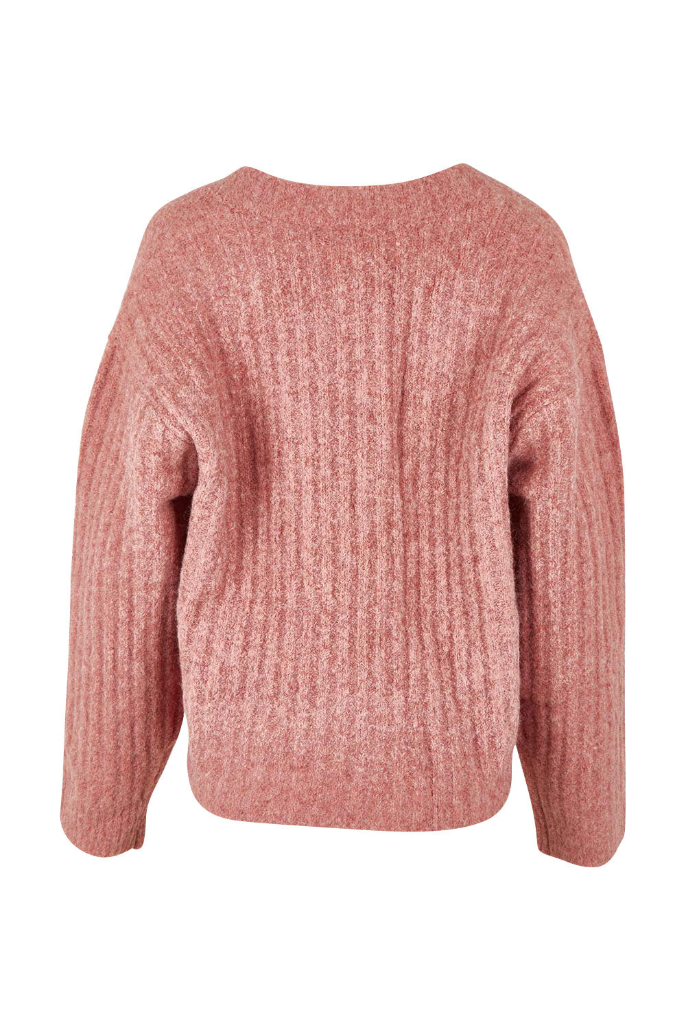 Product shot of the Clara Knit in colour Quartz (Pink), from the back