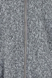 Product shot of the Tahlea Bomber Jacket in colour Greymarle (Grey), detail