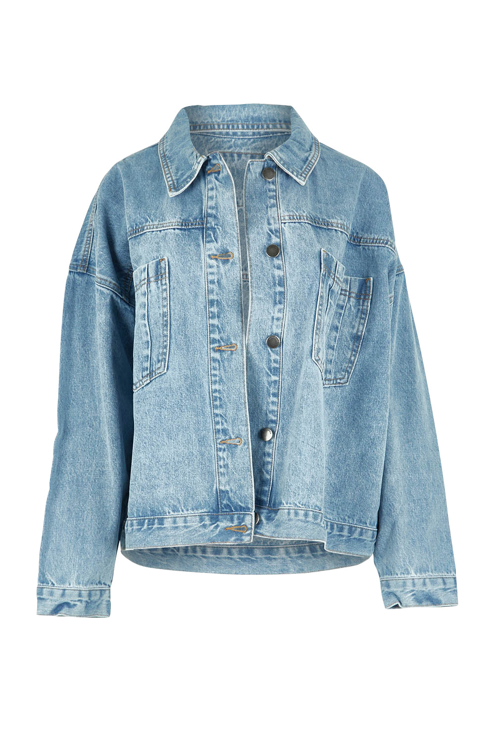 Product shot of the Sydney Jacket in colour Lightblue (Blue), from the front