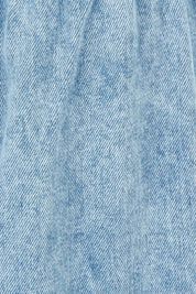 Product shot of the Coco Denim Maxi Skirt in colour Lightblue (Blue), detail