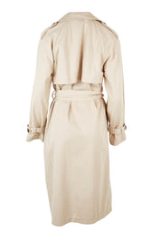 Product shot of the Eve Trench Coat in colour Tan, from the back