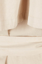 Product shot of the Eve Trench Coat in colour Tan, detail
