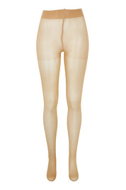 Product shot of the Biodegradable 20D Sheer Tights in colour Natural, from the front