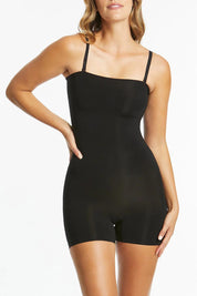 Power Lite Bandeau Bodysuit - Black