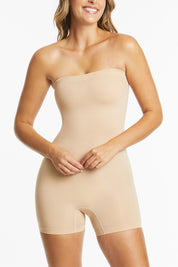 Power Lite Bandeau Bodysuit - Rosebeige